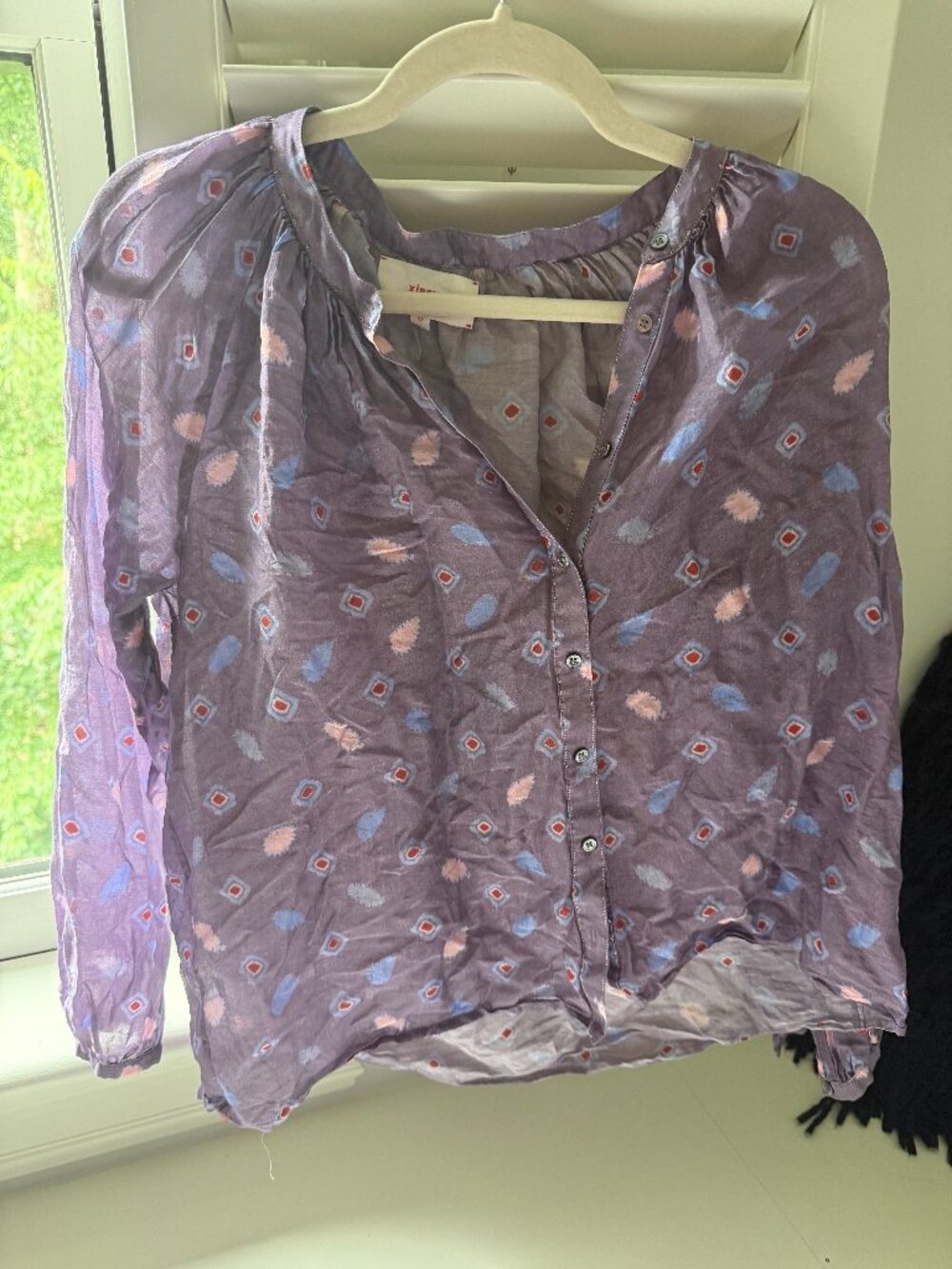 Xírena Long Sleeve Purple Top Size XS